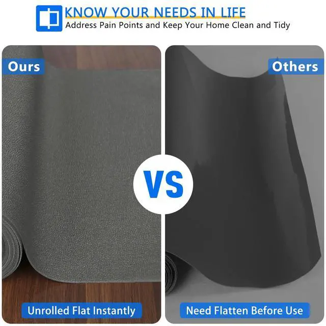 Alt view image 4 of 7 - Shelf Liner for Cabinets, Drawer Non Adhesive Non Slip Foam Mat for Kitchen, Pantry, Bathroom, Cupboard, Garage, Closet, Shelves, Drawer, Tool Box, Gray 11.8 x 59 inches