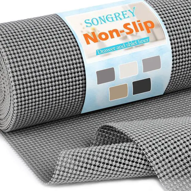 Main image of Non-Slip Shelf Cabinet and Drawer Liner, 12IN x 20FT, Dark Gray