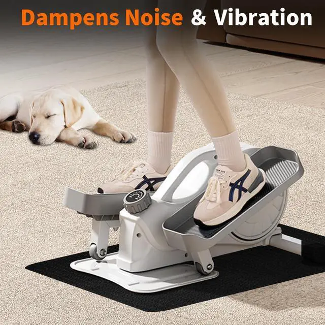 Alt view image 4 of 7 - Elliptical & Stepper Mat, 23.6" x 17" x 4mm, Non-Slip Mat