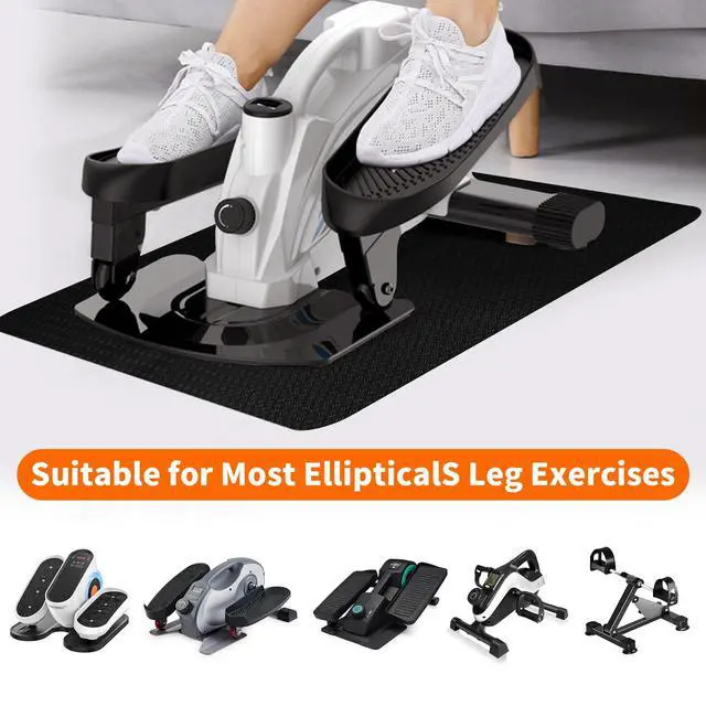 Alt view image 7 of 7 - Elliptical & Stepper Mat, 23.6" x 17" x 4mm, Non-Slip Mat
