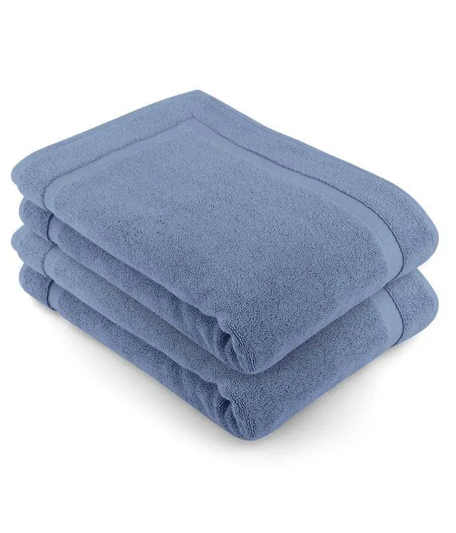 Alt view image 4 of 7 - Bath Mats - 2 Pack Tub Shower Floor Mat - 21x30- Azure Blue