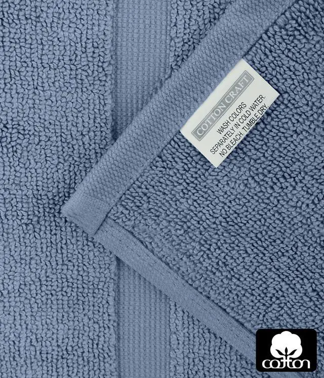 Alt view image 7 of 7 - Bath Mats - 2 Pack Tub Shower Floor Mat - 21x30- Azure Blue