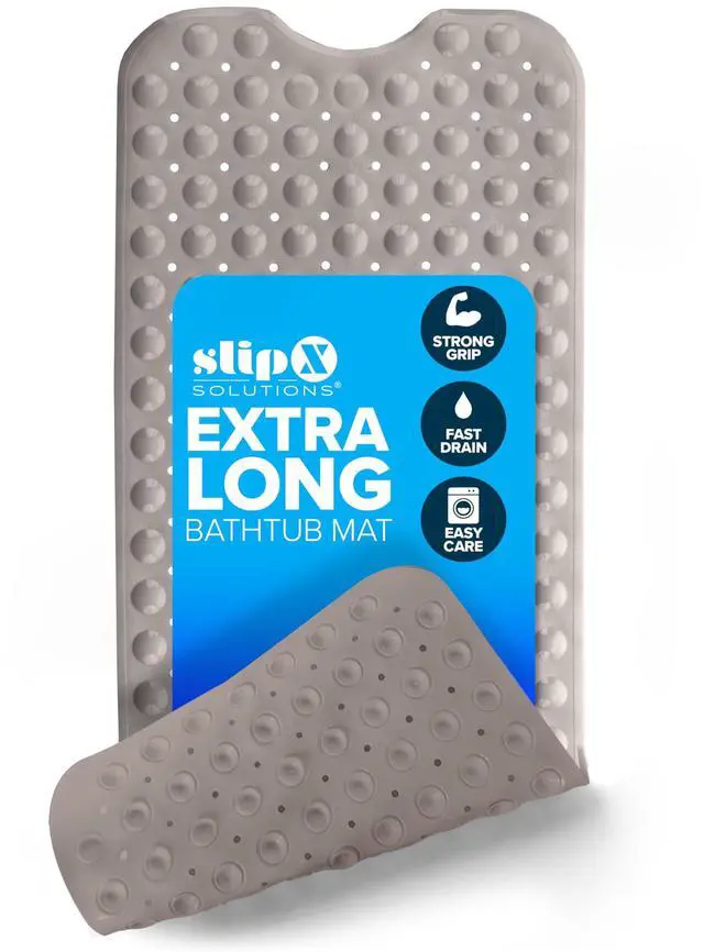 Main image of 39x16 Extra Long Non Slip Bath Mat, Tub & Shower, Tan