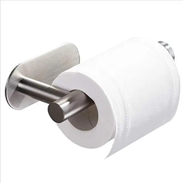 Main image of 3M Self-Adhesive Toilet Paper Holder No Drilling, SUS 304 Stainless Steel Brushed Nickel Wall Mounted Tissue Roll Holder for Bathroom, RV, Kitchen, Easy Install, Rust-Proof (DG-TPA22 Silver)