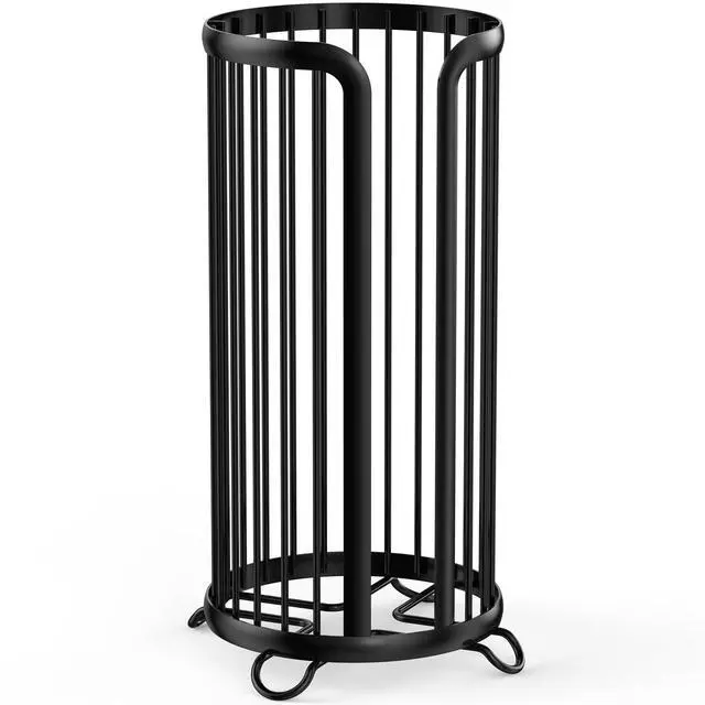 Alt view image 7 of 7 - Toilet Paper Holder Stand, Freestanding Toilet Paper Storage,Black