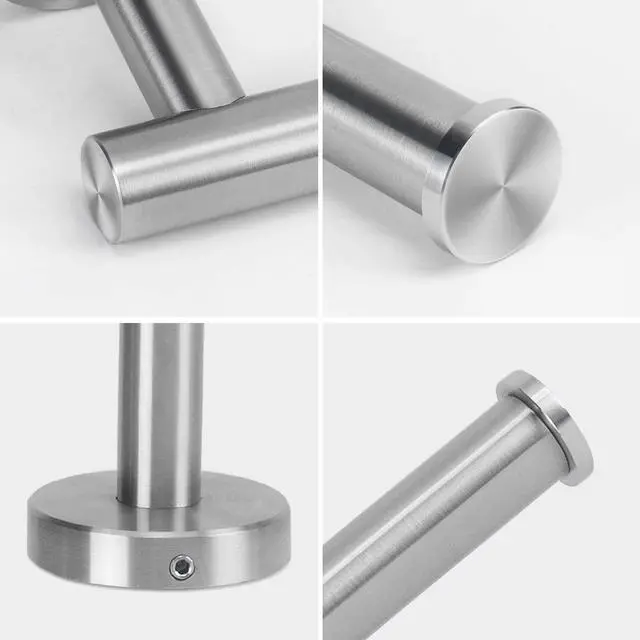 Alt view image 5 of 7 - Bathroom Toilet Paper Holder, Premium SUS304 Stainless Steel Rustproof Wall Mounted Toilet Roll Holder for Bathroom, Kitchen (1 Pack, Brushed Nickel)