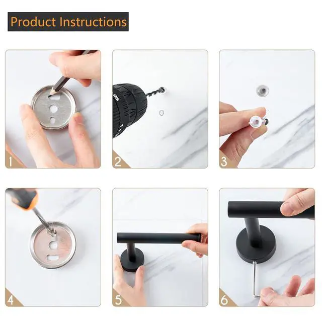 Alt view image 7 of 7 - Toilet Paper Holder Wall Mount - Brushed Nickel
