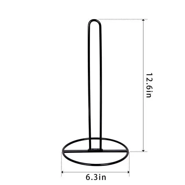 Alt view image 5 of 6 - Toilet Paper Holder Stand , Black Freestanding Toilet Paper Holder for Storing 3 Rolls of Toilet Papers (Black)