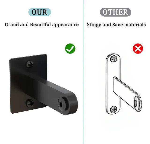 Alt view image 3 of 7 - 2 Packs 24 Inch Bathroom Towel Bar, Matte Black Towel Racks for Bathroom, Bathroom Towel Rack Wall Mounted, Bath Hand Towel Holder Organizer, Modern Home Decor Towel Rod