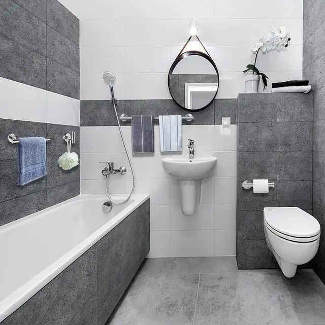 Alt view image 2 of 6 - Brushed Nickel Bath Towel Bar Single Bars Towel Rack Rod Classic Wall Mounted SUS304 Stainless Steel Bathroom Towel Holder Toilet Kitchen Towel Shelf Single Layer,24 inches