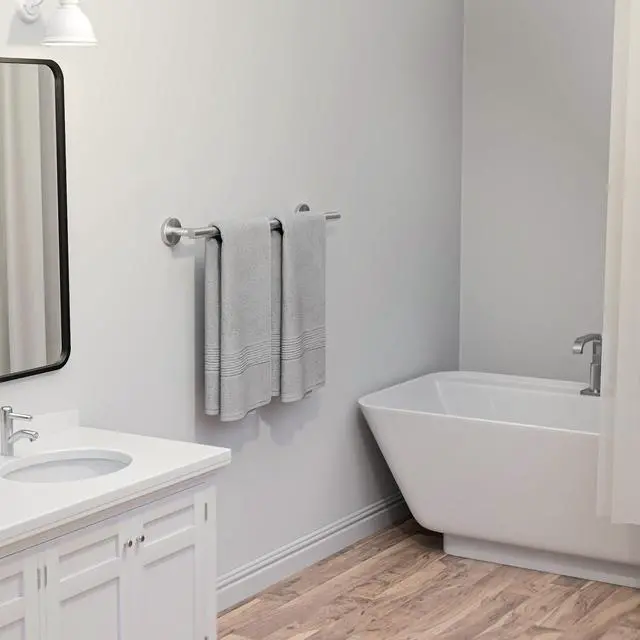 Alt view image 7 of 7 - Brushed Nickel Towel Bar, 24-Inch Towel Racks for Bathroom
