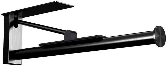 Main image of Under Cabinet Paper Towel Holder, One-Hand Tear Paper Towel Holder, Black