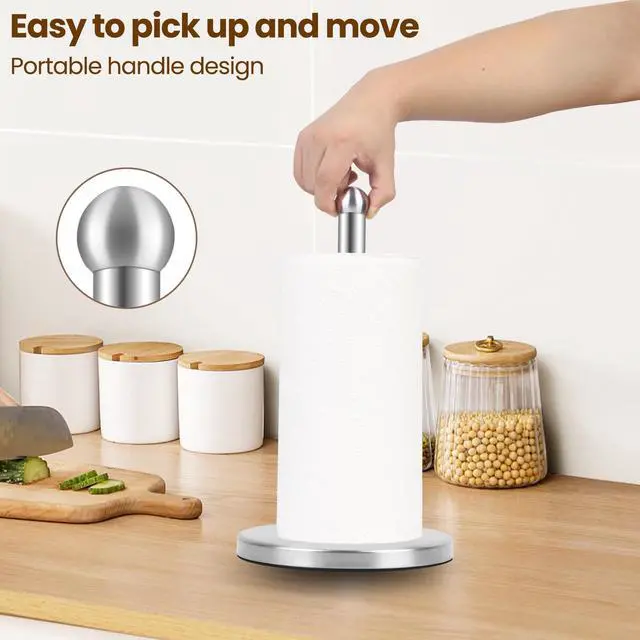 Alt view image 7 of 7 - Paper Towel Holder, Kitchen Paper Towels Holder Stand