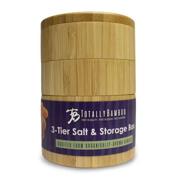 Alt view image 4 of 7 - Triple Salt Cellar, 3-Tier Salt and Pepper Container