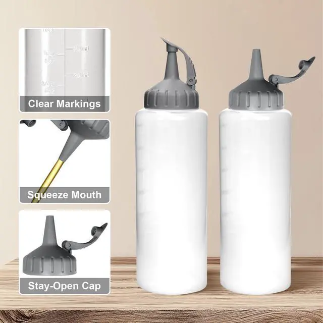 Alt view image 3 of 7 - Oil Bottle for Griddle With Twisting Lids