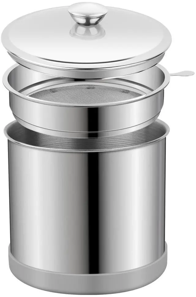 Main image of 1.2L Bacon Grease Container with Fine Mesh Strainer
