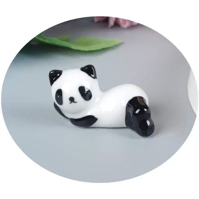 Alt view image 4 of 6 - 6PCS Cute Ceramic Panda Chopsticks Rest Rack Stand Holder for Chopsticks, Ceramic Ware Chopsticks Stand Rest RackGift for Boys Girls Kids