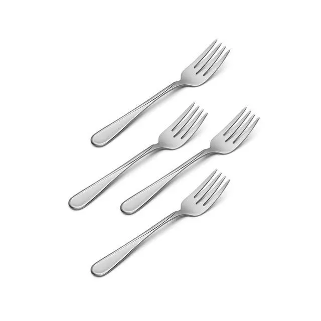 Alt view image 2 of 6 - Silverware Set, Flight Everyday Flatware Salad Forks Set, Service For 4, 18/0 Stainless Steel, 6.65 x 1.04-Inch, Mirror Finish, Dishwasher Safe, Utensils Sets, Salad Fork (Silver, 4 Piece)