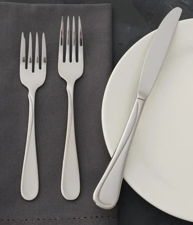 Alt view image 6 of 6 - Silverware Set, Flight Everyday Flatware Salad Forks Set, Service For 4, 18/0 Stainless Steel, 6.65 x 1.04-Inch, Mirror Finish, Dishwasher Safe, Utensils Sets, Salad Fork (Silver, 4 Piece)