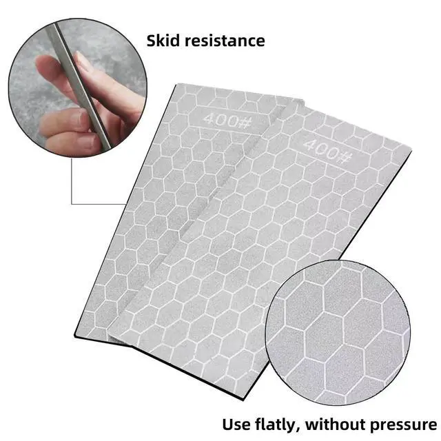 Alt view image 3 of 7 - Diamond Sharpening Stone, 5 Pcs Diamond Plates Featuring Extra Fine Grit