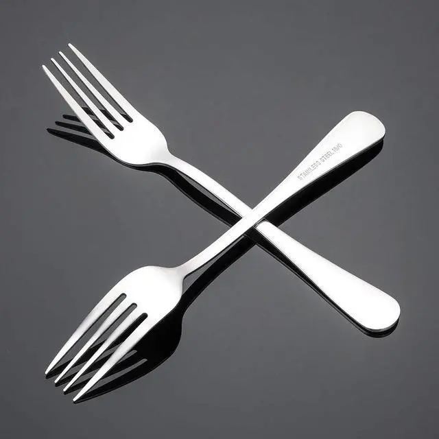 Alt view image 3 of 7 - Silverware, Dinner Fork 8 Inches, Forks Set of 12 Premium Food Grade Stainless Steel Forks for Home Kitchen Party Restaurant, Mirror Polished Dishwasher Safe