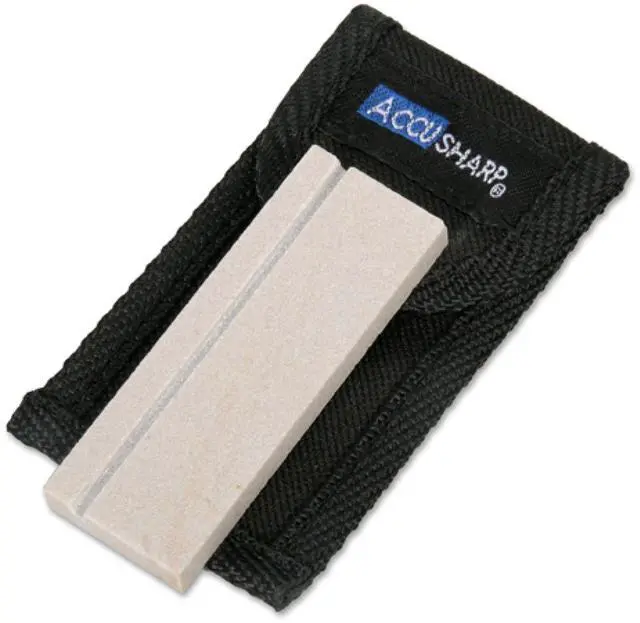 Main image of Pocket Stone Sharpener with Pouch, 3 Inch Dual-Sided Sharpening Stone for Knives, Fish Hooks, Camping, Hunting Knives, Restores, Repairs & Hones Blades, Natural