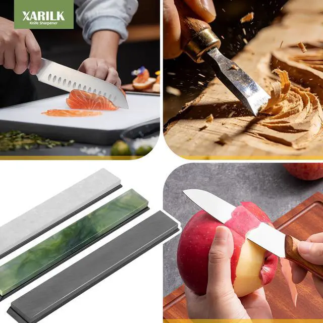 Alt view image 5 of 7 - Natural Knife Sharpening Stones Set, Premium Edge Finishing