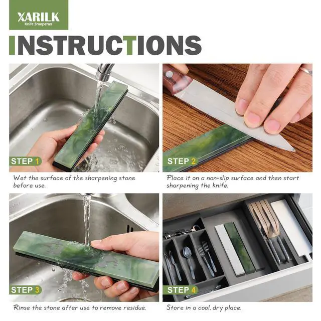Alt view image 6 of 7 - Natural Knife Sharpening Stones Set, Premium Edge Finishing