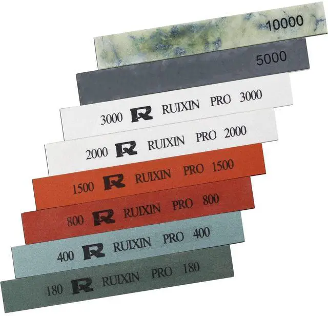 Main image of PRO 8 Pcs Knife Sharpening Stones for PRO RX-008 RX-009 Knife Sharpener Fixed-Angle Kit, Professional Whetstone Set Without Base: 180/400/800/1500/2000/3000/5000/10000 Grit