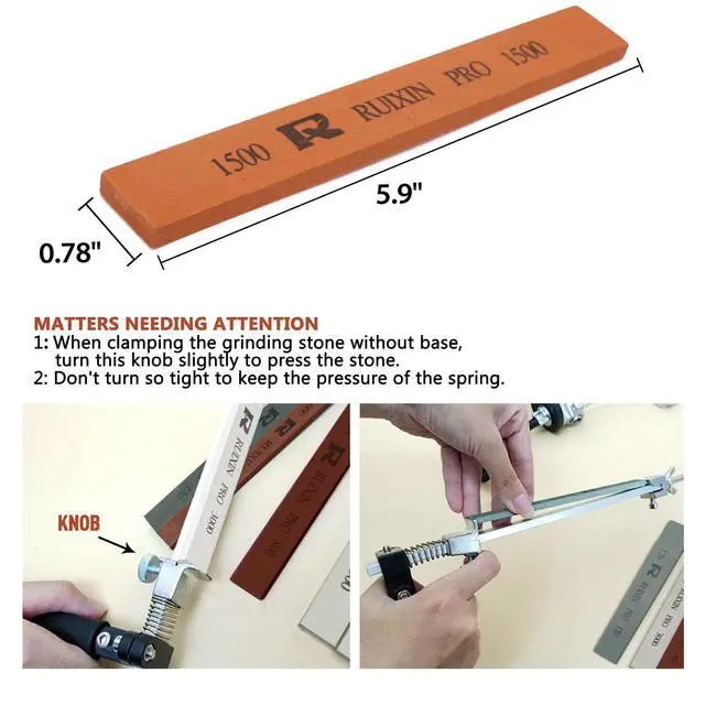 Alt view image 3 of 5 - PRO 8 Pcs Knife Sharpening Stones for PRO RX-008 RX-009 Knife Sharpener Fixed-Angle Kit, Professional Whetstone Set Without Base: 180/400/800/1500/2000/3000/5000/10000 Grit