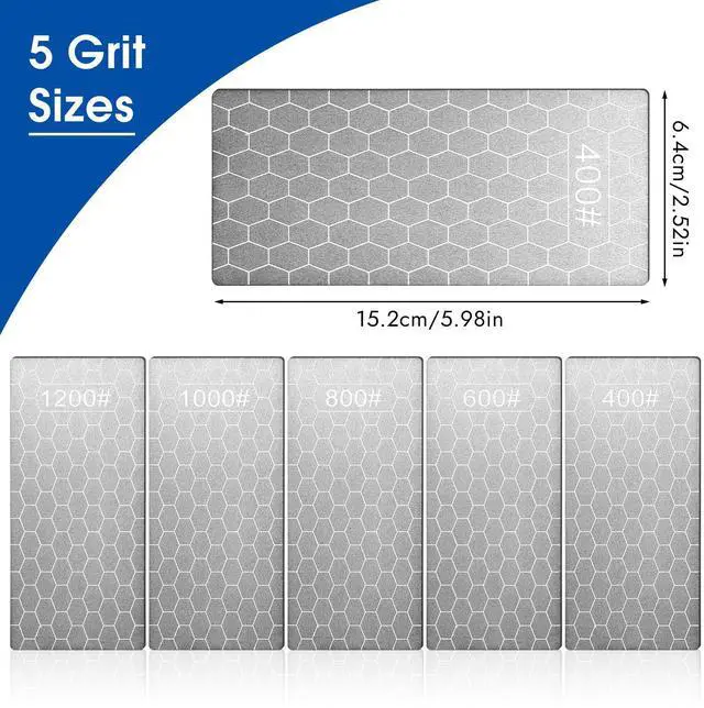 Alt view image 2 of 7 - 5 PCS Diamond Sharpening Stone, Diamond Sharpening Plate