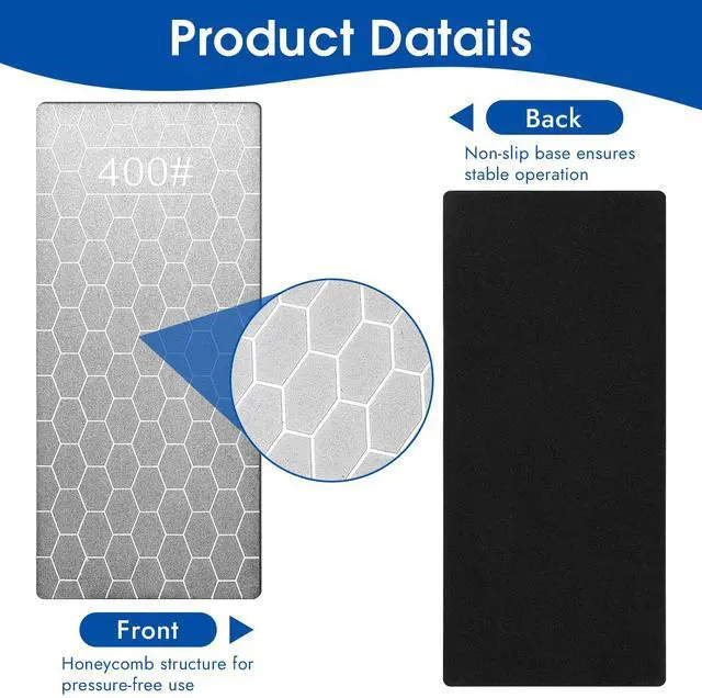 Alt view image 3 of 7 - 5 PCS Diamond Sharpening Stone, Diamond Sharpening Plate