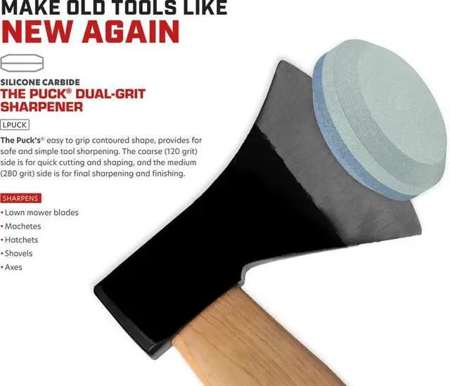 Alt view image 2 of 3 - Puck - Dual Grit Multi-Purpose Sharpener - Blade & Tool Sharpener