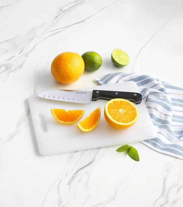 Alt view image 2 of 5 - Everyday Solid Polyethylene Cutting Board, 8 x 11-Inch, Non-Porous Plastic, White