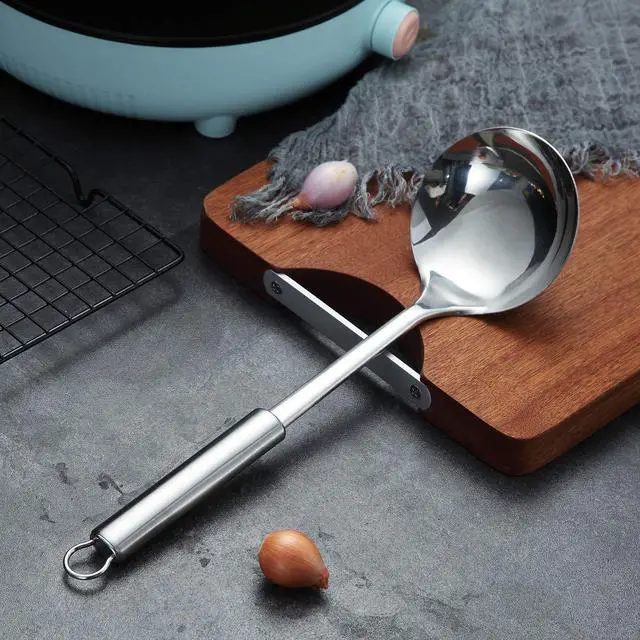 Alt view image 2 of 7 - Stainless Steel Ladle, Soup Ladle, Cooking Ladle, Kitchen Ladle, Metal Soup Spoon For Cooking Non-Stick And Heat Resistant, Dishwasher Safe, Easy to Clean