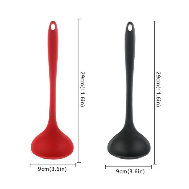 Alt view image 2 of 7 - Silicone Soup Ladle Set for Cooking, Serving Sauces, Soups and Gravies