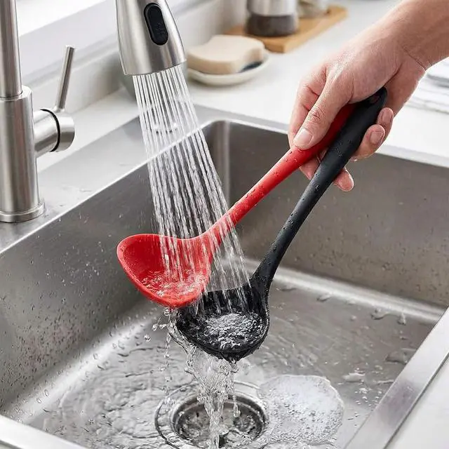 Alt view image 5 of 7 - Silicone Soup Ladle Set for Cooking, Serving Sauces, Soups and Gravies
