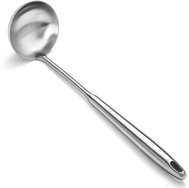 Main image of Stainless Steel Soup Ladle Extra-Deep Large-Capacity Ladle with Long Hollow Handle, Dishwasher Safe, Easy to Clean Ideal for Soup, Stew, Broth & Sauce