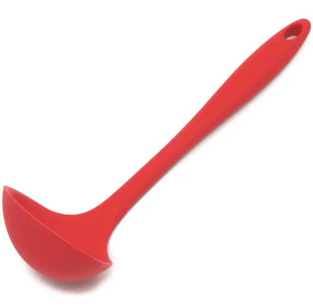 Main image of Premium Silicone Cooking Ladle, 11.25 inch, Red