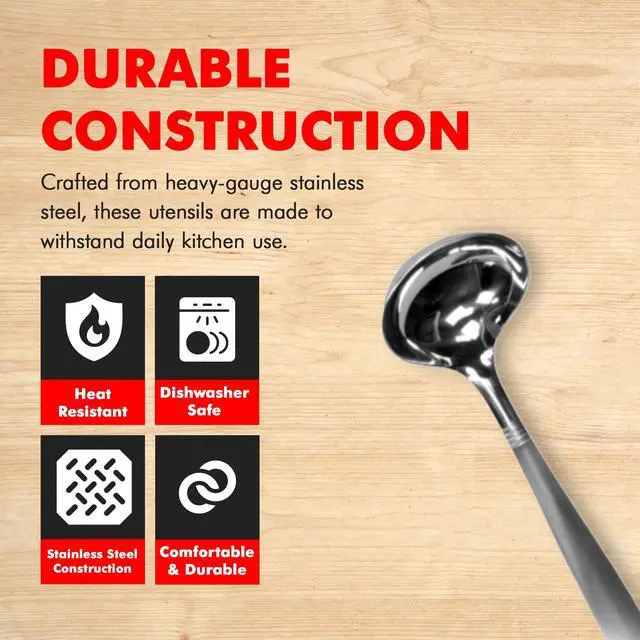 Alt view image 2 of 7 - Select Cooking Ladle, 11.5 inch, Stainless Steel