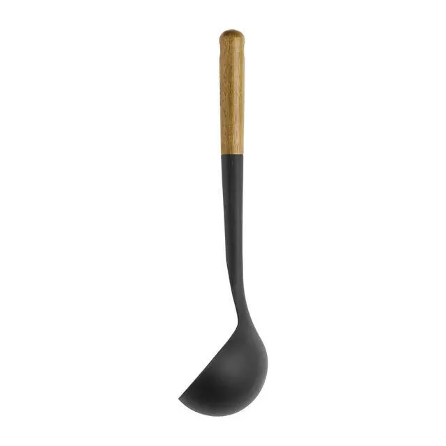 Alt view image 5 of 5 - Soup Ladle, Cooking Utensil, Non-Stick Silicone, Black