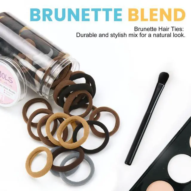 Alt view image 5 of 7 - Soft Hair Ties No Damage, 100 pcs Seamless Ponytail Holders