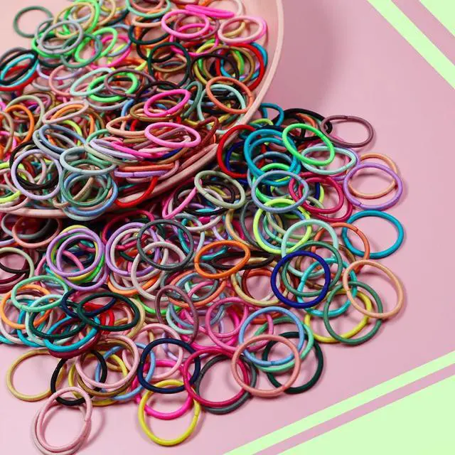 Alt view image 7 of 7 - 200PCS Small Hair Ties,No Crease Baby Hair Ties for Baby Girls