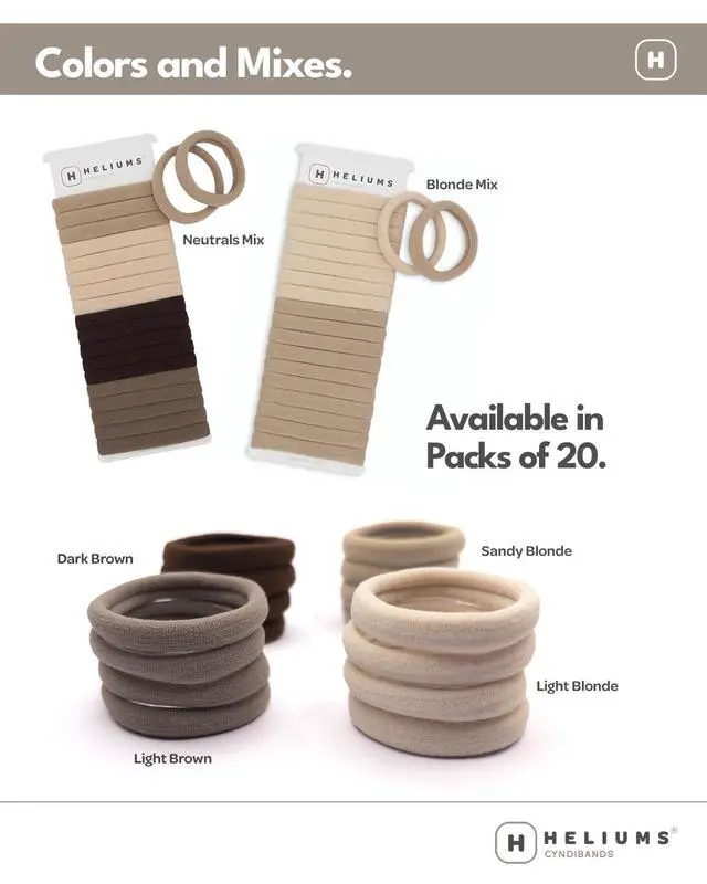 Alt view image 5 of 7 - Soft Hair Ties - No Damage Seamless Nylon Fabric Bands, Stretchy Ponytail Holders for Thin & Thick Hair - Standard 1.5 Inch, Black, 20 Pack