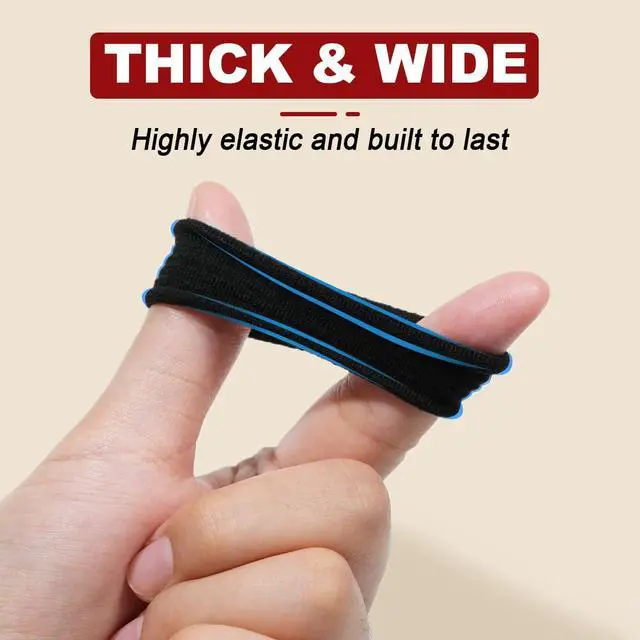 Alt view image 3 of 7 - 150PCS Black Hair Ties for Women, No Damage, Cotton Ponytail Holders