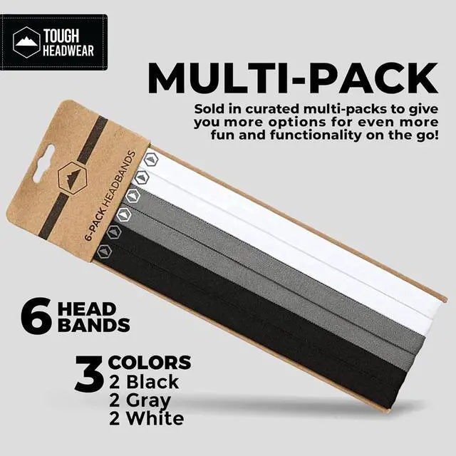 Alt view image 6 of 7 - Thin Elastic Sports Headbands - Workout, Running, Soccer for Women & Men