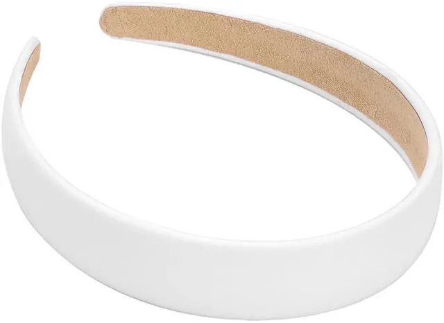 Main image of 1 Inch PU Leather Headband, Wide Padded Hairband Fashion Hair Bands