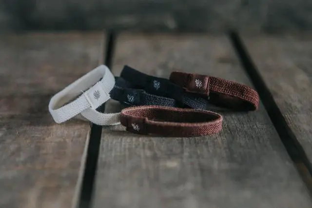 Alt view image 6 of 7 - | Pack of 6 Hair Bands | 100% Biodegradable and Plastic-Free Elastic Hair Ties | 100% Organic Cotton and Natural Plant-Based Rubber | No Crease Ponytail Holder (Natural)