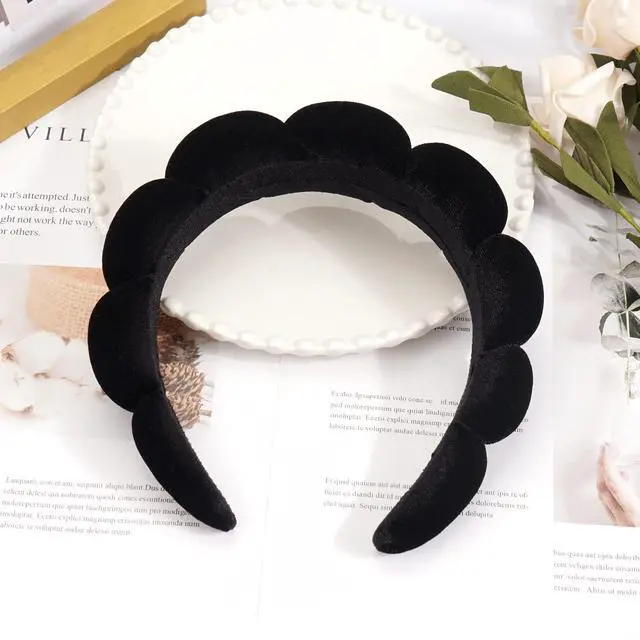 Alt view image 4 of 6 - Spa Headband for Washing Face Makeup Skincare Soft Sponge Hair band