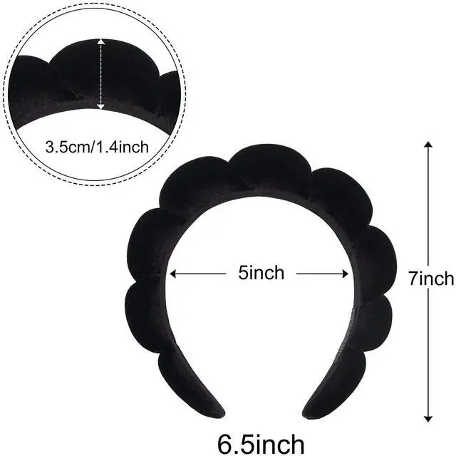 Alt view image 6 of 6 - Spa Headband for Washing Face Makeup Skincare Soft Sponge Hair band